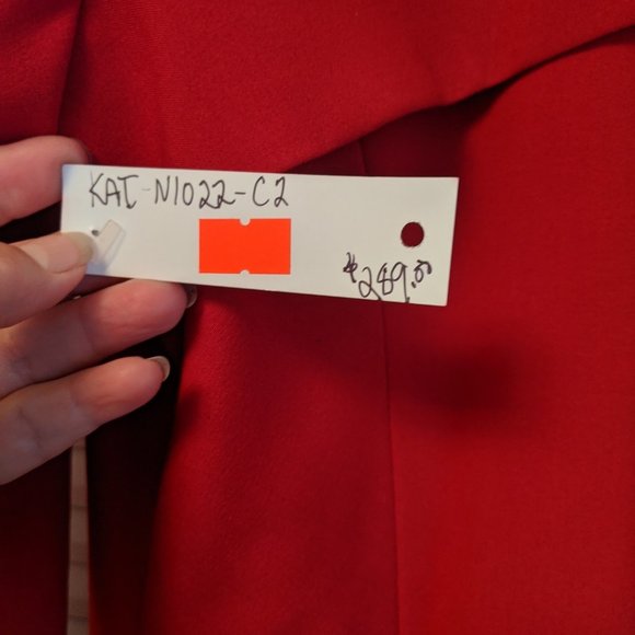 Ladies Kaida red blazer - Picture 3 of 6